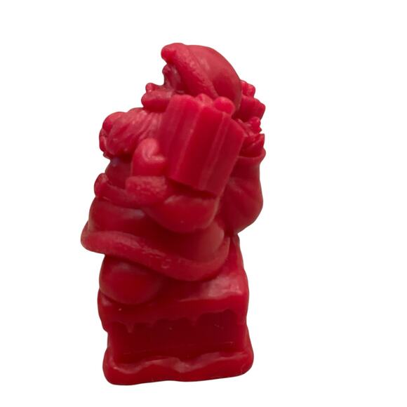 Martha Stewart Santa Flameless Christmas Internal Glow Wax LED Candle Red New - Picture 11 of 15